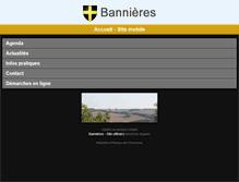 Tablet Screenshot of mairie-bannieres.fr